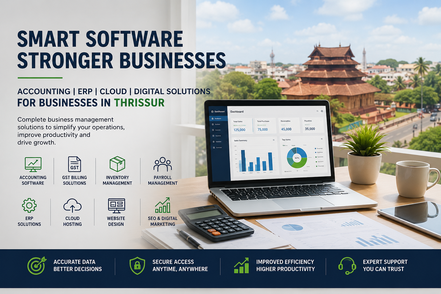 Accounting software solutions in Thrissur